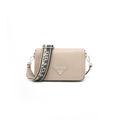 PRADA LEATHER SHOULDER BAG 1BD314 (23*15.5*9cm) 
